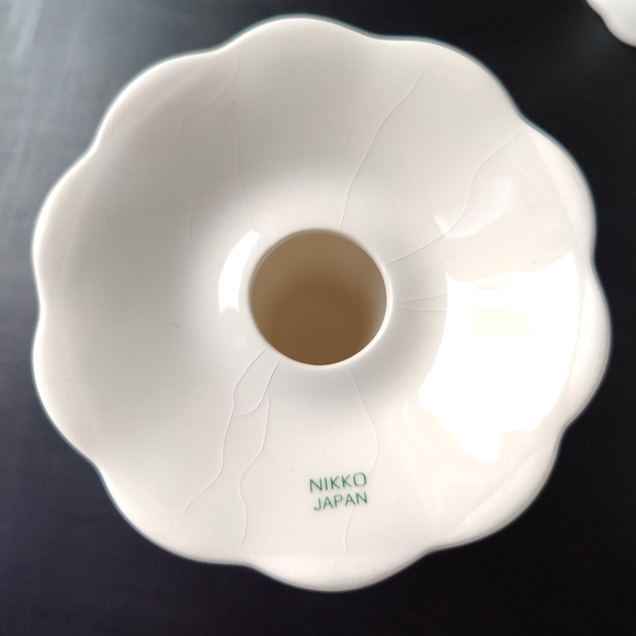 Vintage (80s) | Christmas 🌲🎁 | pair of Nikko 🇯🇵 candle stick holders 🕯️ - Picture 8 of 15